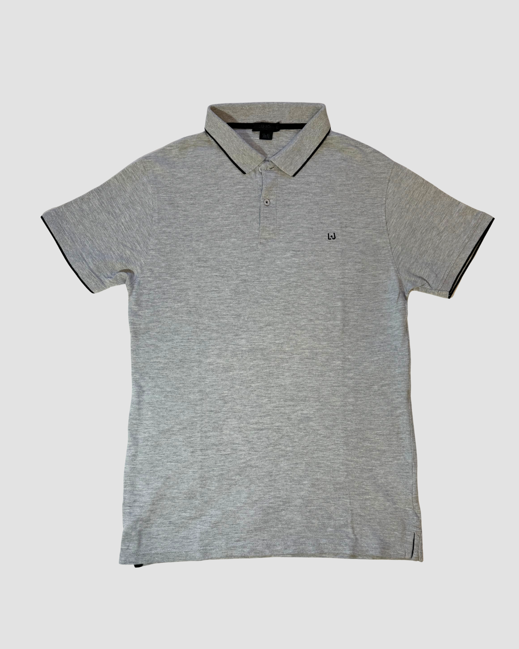 Polo Liu-Jo - Gris chiné, coupe ajustée, taille L
