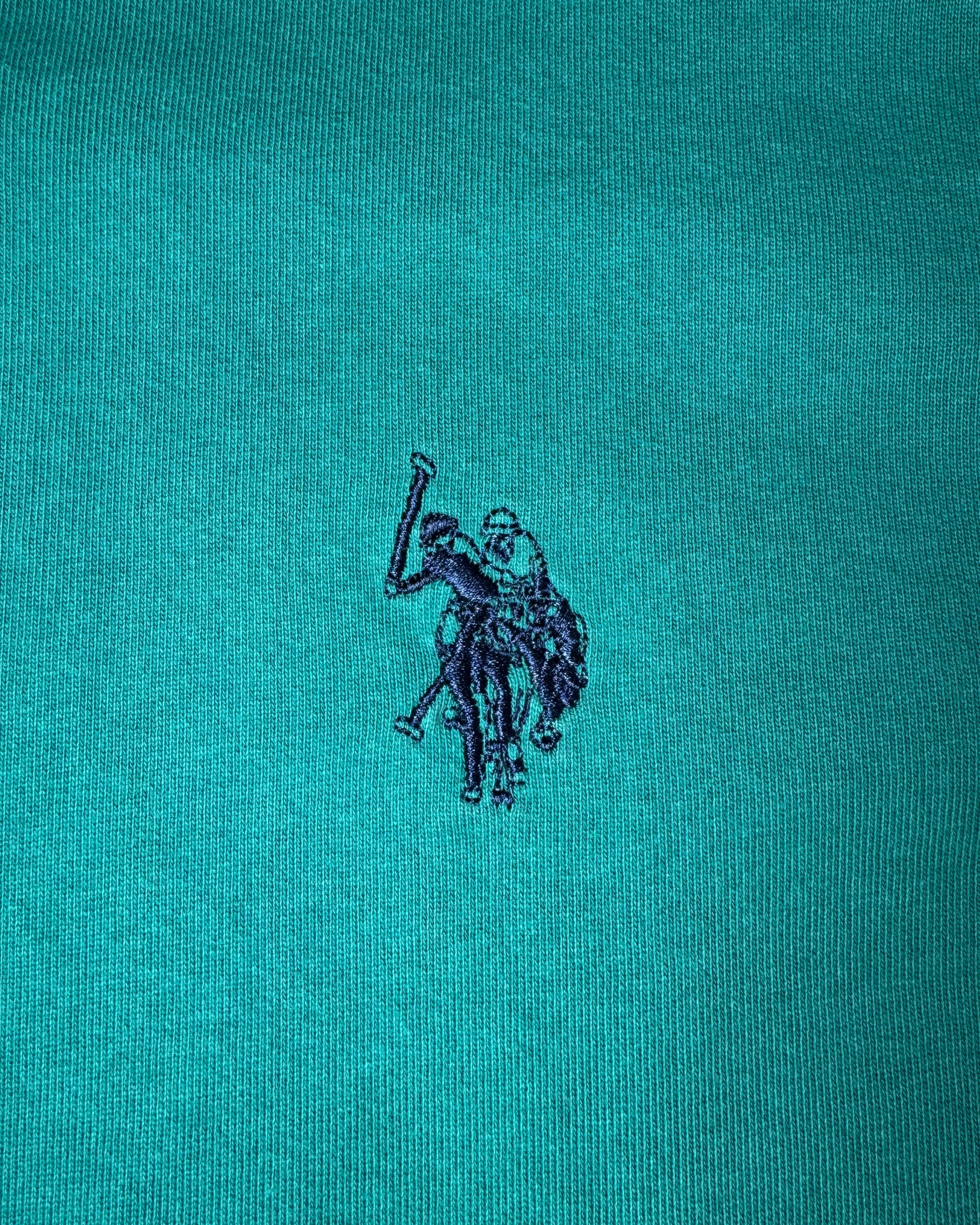 Felpa U.S. Polo Assn. - verde bottiglia taglia L