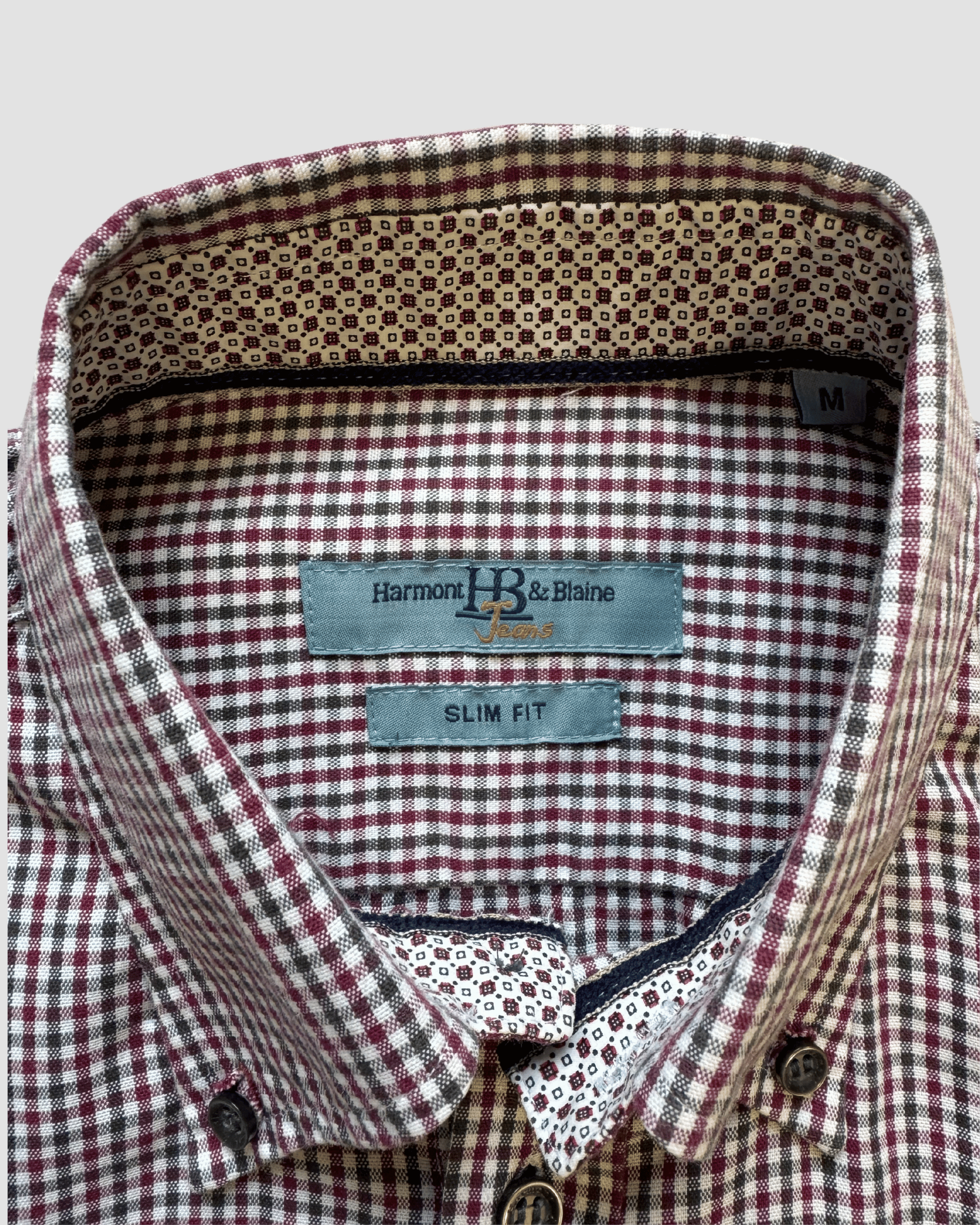 Camicia Harmont & Blaine Jeans - quadretti multicolore taglia M slim fit