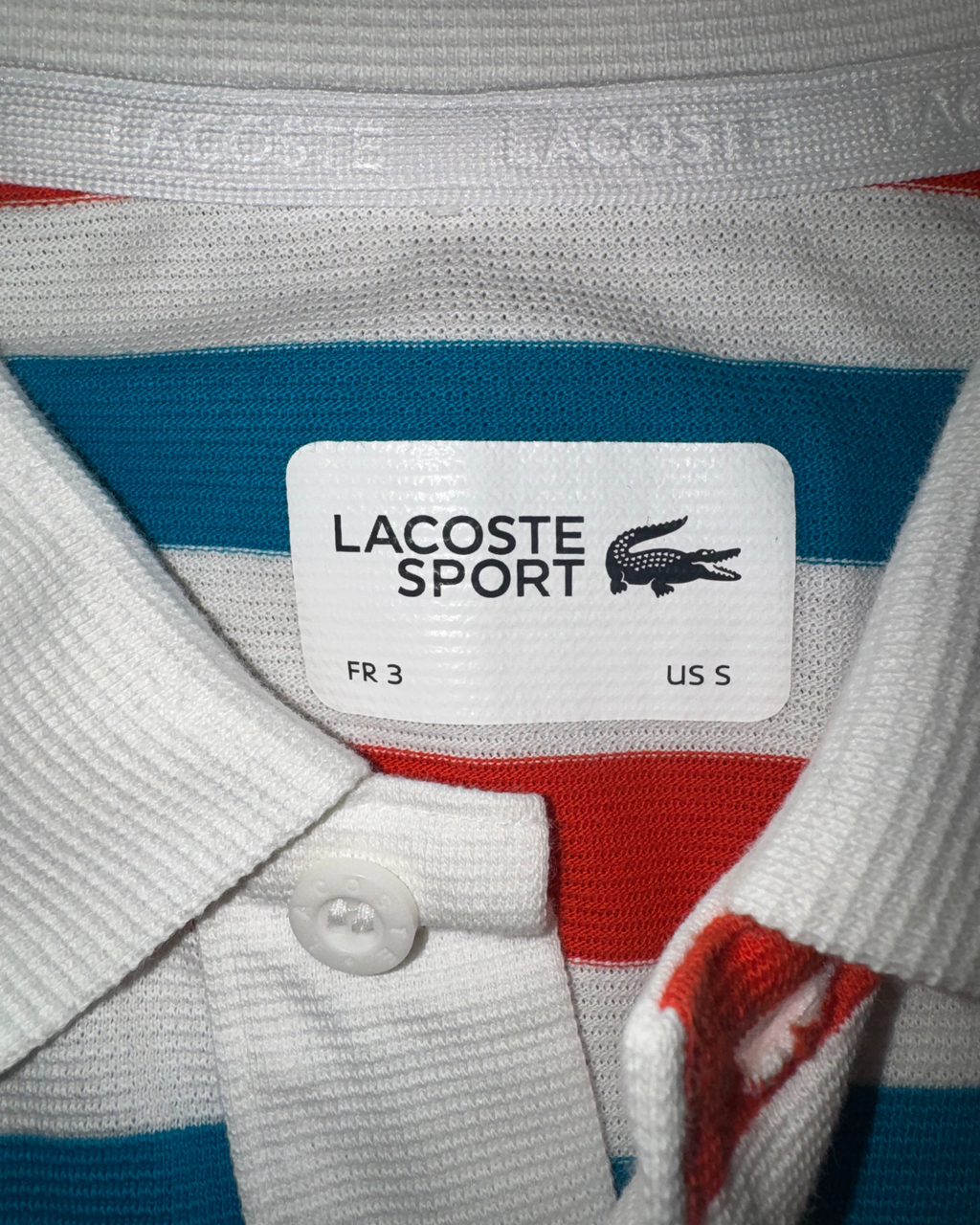 Polo Lacoste - multicolore a righe taglia ITA 46 / S