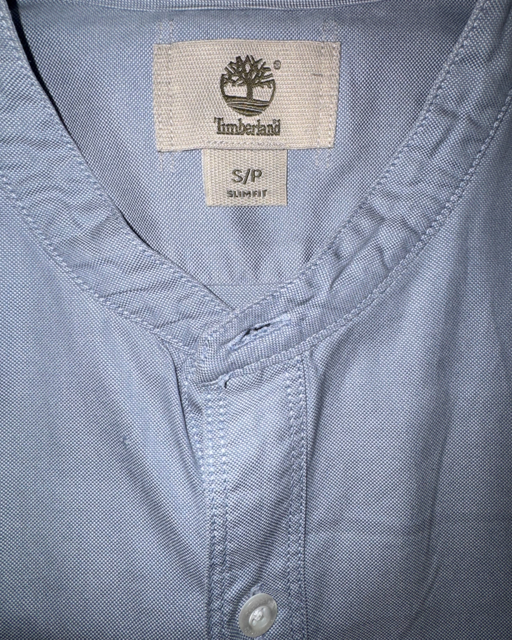 Camicia Timberland - azzurro grigiastro taglia S slim fit