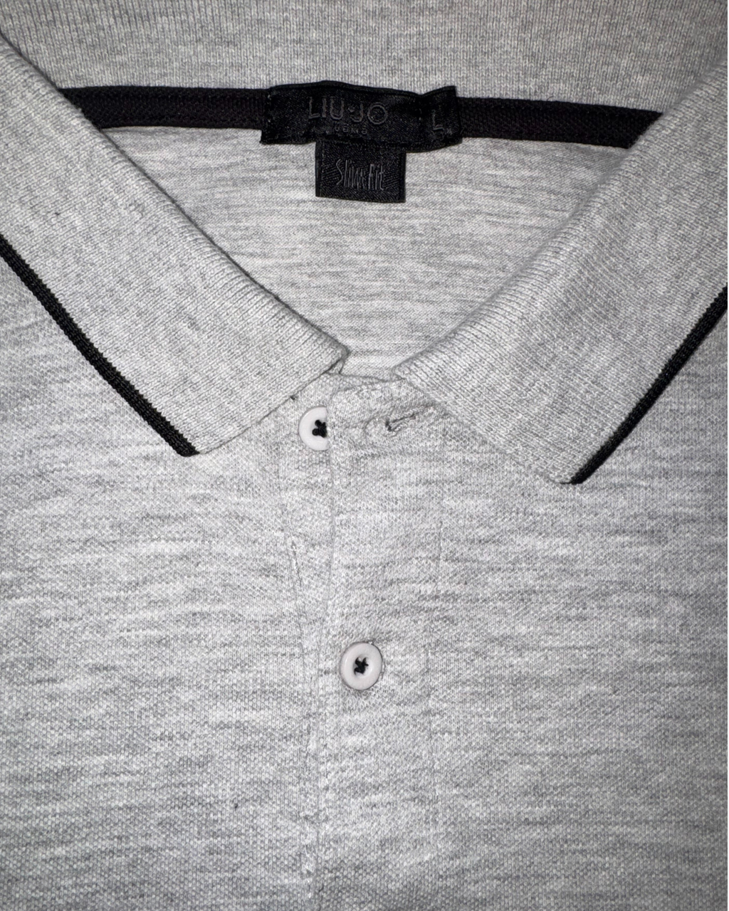 Polo Liu-Jo - grigio melange slim fit taglia L