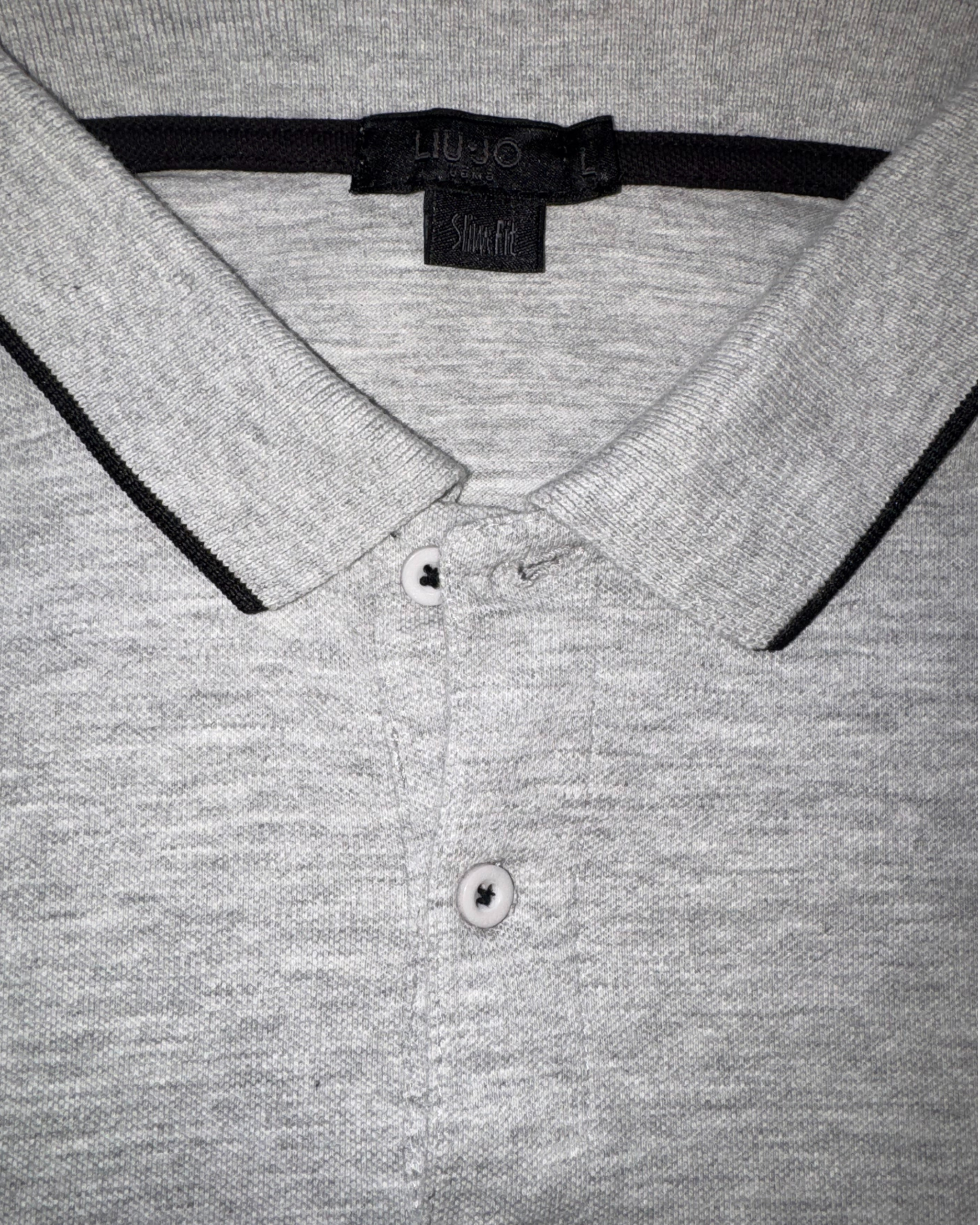 Polo Liu-Jo - grigio melange slim fit taglia L