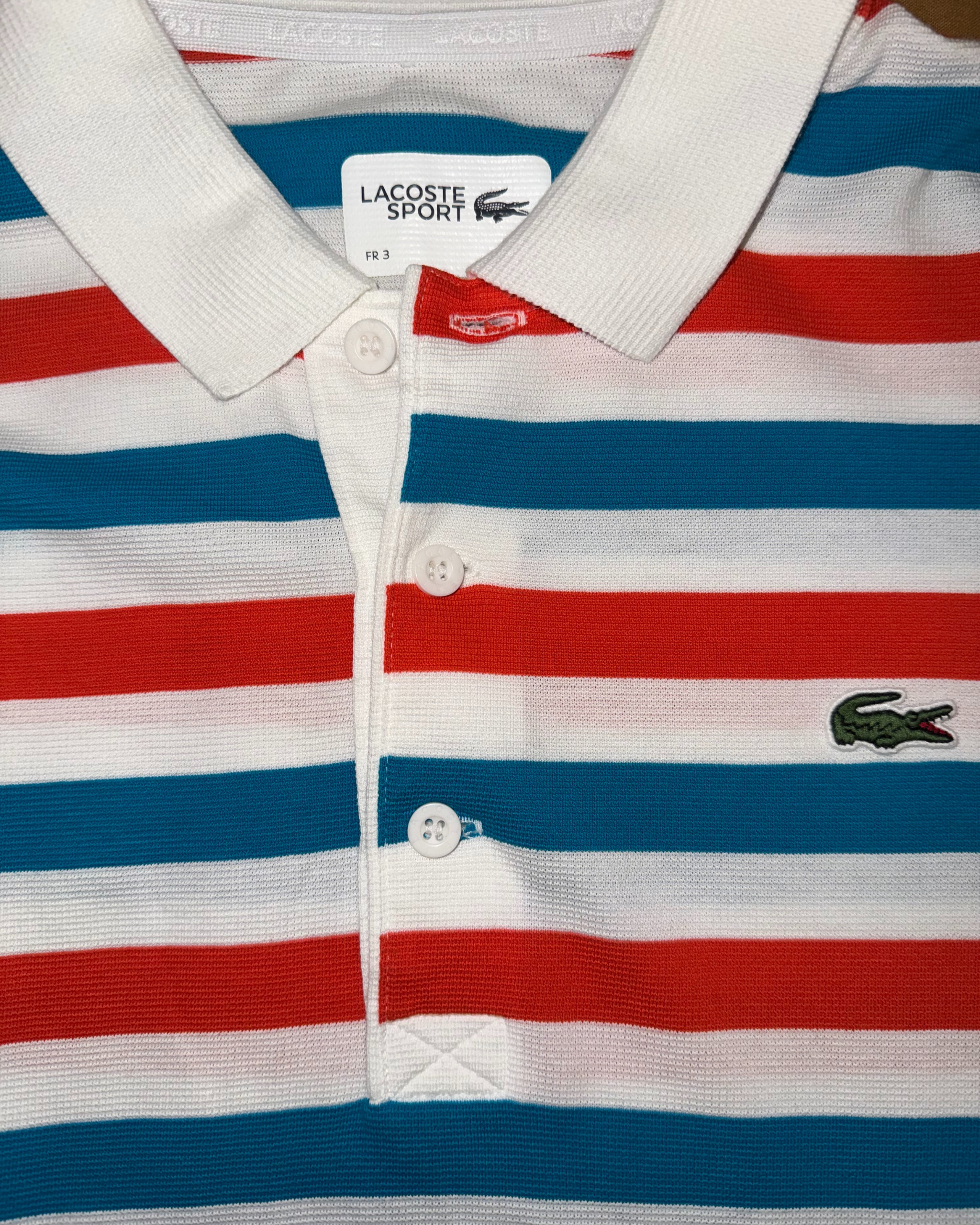 Polo Lacoste - multicolore a righe taglia ITA 46 / S